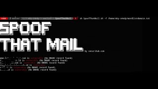 bash script how enumeration scanning check vulnerable domain for spoofing attack DMARC Record