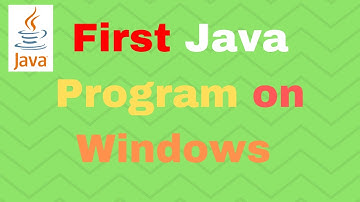 First Java Program - Hello World
