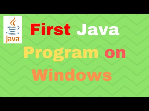 First Java Program - Hello World