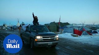 Pipeline protesters brace for stand-off as camp eviction nears - Daily Mail