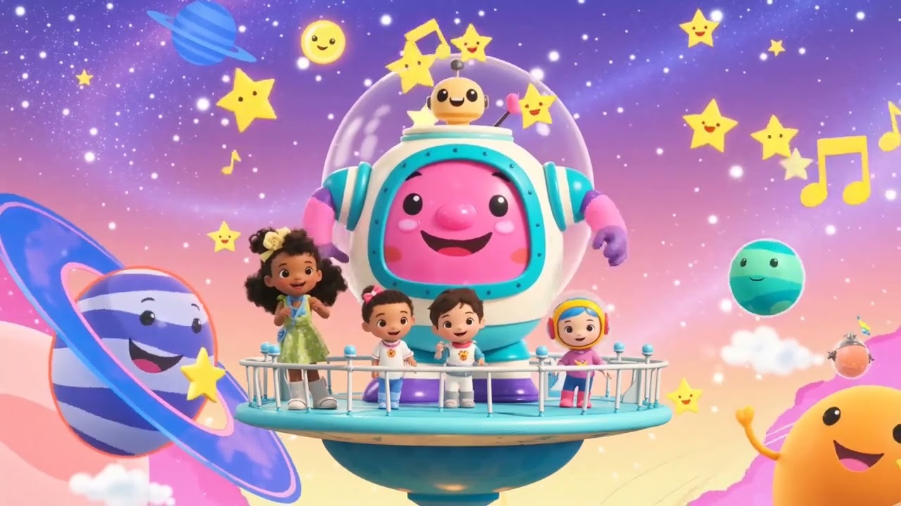 🚀 „Zisch! Zisch! Weltraumfest” 🌟 | Lustiges Kinderlied über das Weltall & Planeten 👩‍🚀