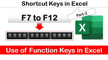 F7 to F12 Shortcut Keys | Excel Master | Rohit Narang