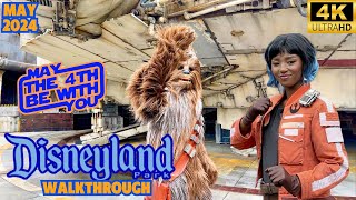 Disneyland Walkthrough- May The 4Th Be With You Celebration At The Disneyland Resort 2024 In 4K