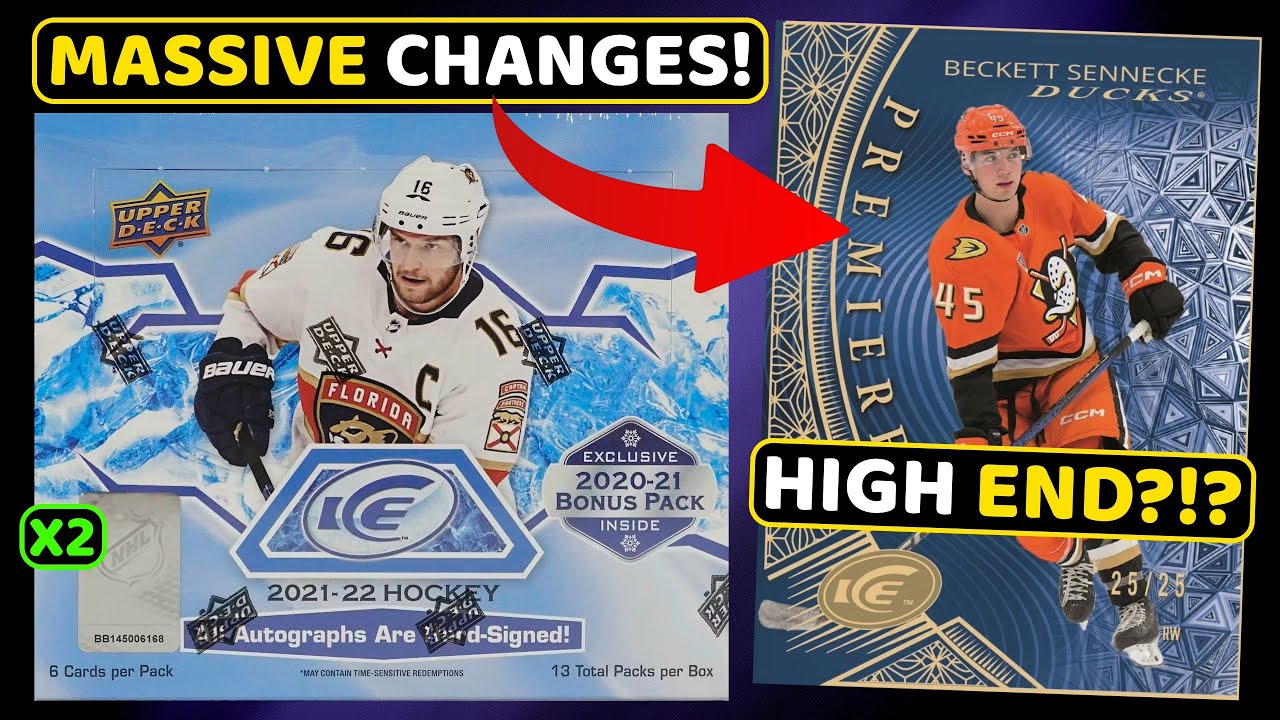 THEY ARE COMPLETELY CHANGING IT! - Opening 2 Boxes of 2021-22 Upper Deck Ice Hockey Hobby