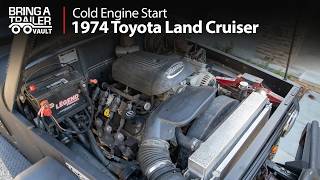 1974 Toyota Land Cruiser ICON FJ44 Cold Start | Bring a Trailer