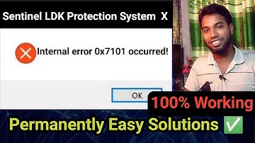 Sentinel LDK Protection System Internal error 0x7101 occurred Wilcom Embroidery studio Problem Solve