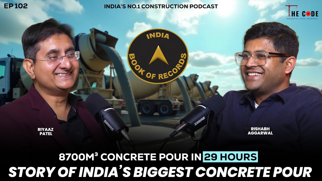 8700 cubic metre concrete in 29 hours | Story of India's Biggest Concrete Pour | Ep 102 | The CODE