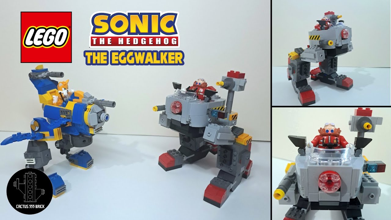 I built the Eggwalker from Sonic Adventure 2 out of LEGO! | Cactus555 Brick