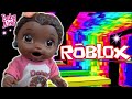 BABY ALIVE plays ROBLOX! The Lilly and Mommy Show! The toytASTIC Sisters! FUNNY KIDS SKIT!