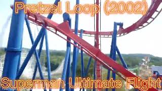 Every Roller Coaster Inversions by Year and first coaster usage