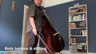 Tony discusses posture, set up and shifting whilst standing to play the double bass