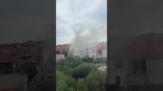 Požar na objektu u Varaždinskoj ulici, 3.8.2025.