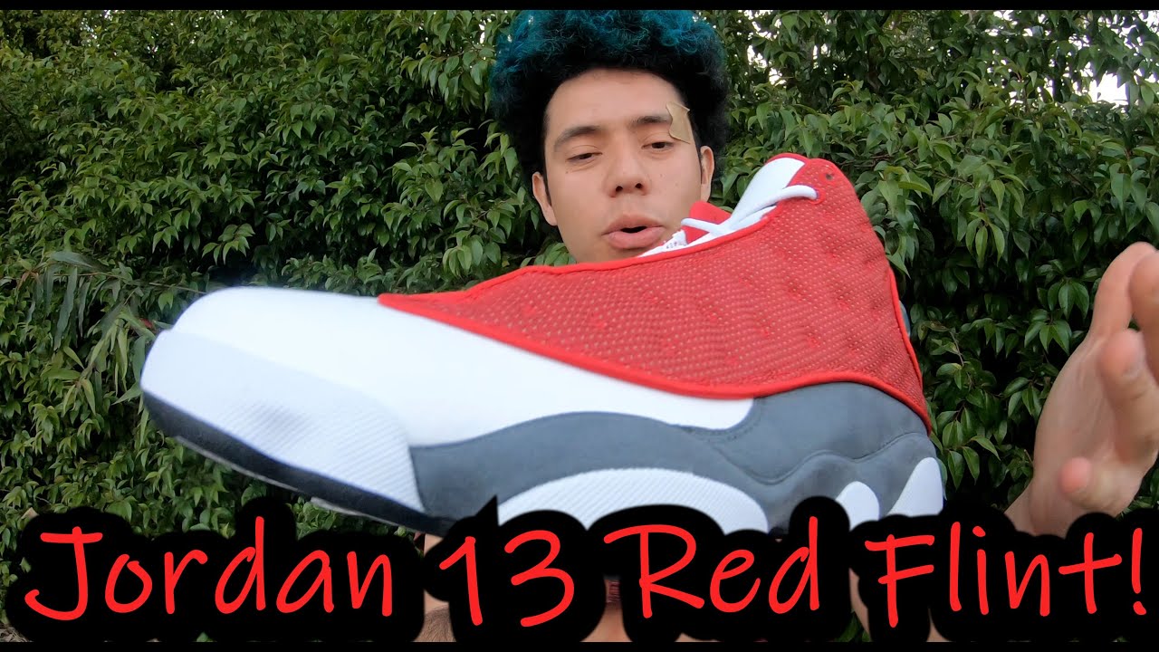 Jordan 13 Red Flint Sneaker Review! Nice Comfortable OG Colorway in Red SaintsKickz Los Angeles Ebay