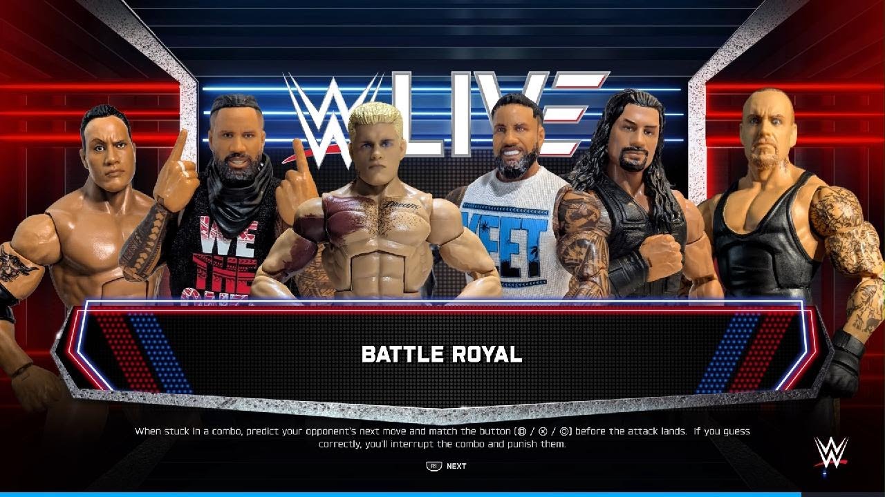 WWE 2K25 6 Elite Man Battle Royal