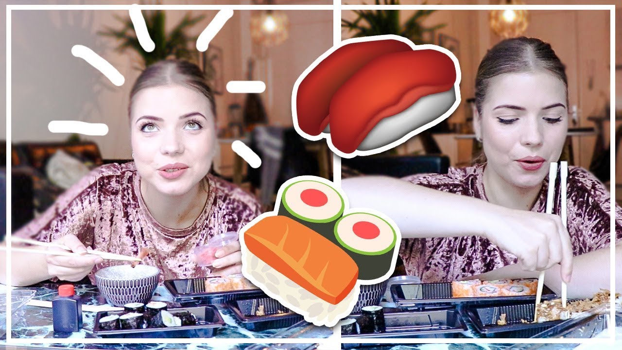 REAL TIME SUSHI MUKBANG (zonder knippen) | Kristina K ❤