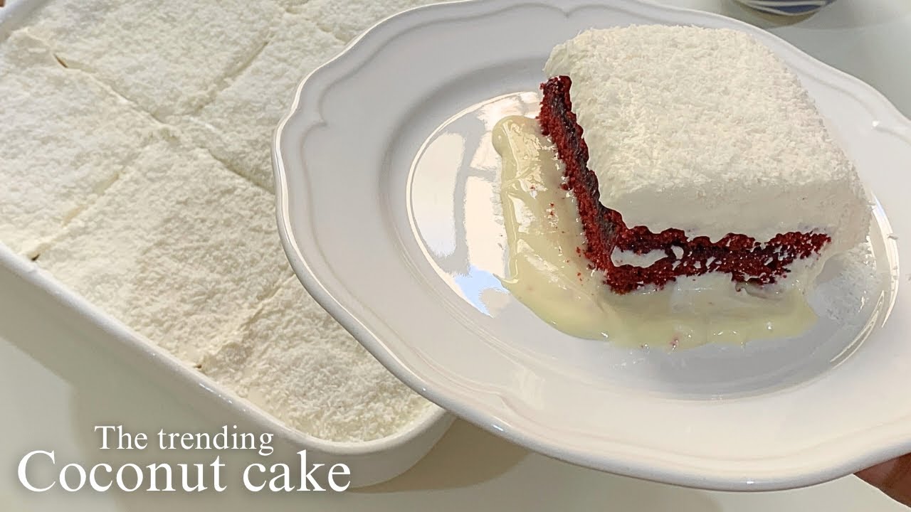 كوينت كيك او كوكنت كيك الهبة من ألذ الترندات اللي جرّبتها | COCONUT CAKE The TikTok trend