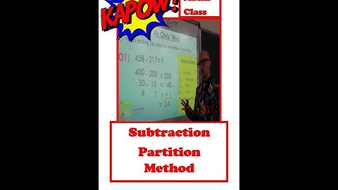 Subtraction Partition Method - Kapow WoW Maths!