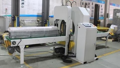 horizontal Orbital stretch wrapper for aluminum, panel, profile and timber