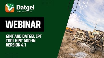 gINT and Datgel CPT Tool gINT Add-In version 4.1, with GEF 1.1.3 export