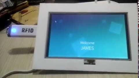 RFID reader system in Kiosk mode
