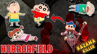 Shinchan vs kazama became killer in horrorfield 😱🔥 | Shinchan playing Horrorfield 😂 | funny game