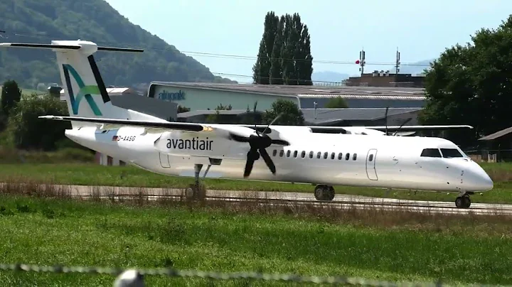 Avanti Air Bombardier Dash 8 Q400  D-AASG takeoff at Bern Airport
