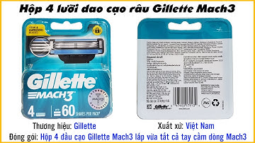 Hộp 4 lưỡi dao cạo râu Gillette Mach3
