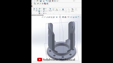 Yoke Round Bore |Industrial design ||SolidWorks||Mechanical| @DesignWithAjay #shorts