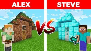 MINECRAFT - ALEX vs STEVE! DIAMOND HOUSE vs DIRT HOUSE / Minecraft Animation part 3 MINECRAFT - ALEX vs STEVE! DIAMOND HOUSE vs DIRT HOUSE / Minecraft Animation part 3