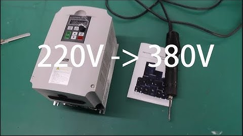 NFlixin 1-phase input 220V, 3-phase output 380V 11KW VFD Frequency inverter, Full version video.