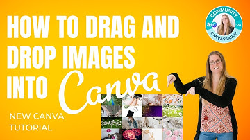 DRAG AND DROP IMAGES INTO CANVA #canva #createoncanva #canvassador
