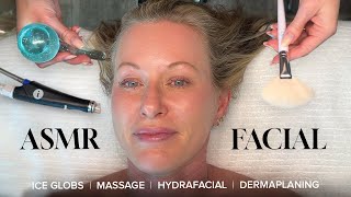 ASMR Facial | Dermaplaning, Hydrafacial, & Gua Sha Massage