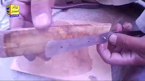 How to repair stainless steel spoon with wooden handle Video By Dad of Engineers