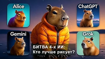 БИТВА ИИ: Алиса vs Gemini vs Grok vs ChatGPT — Кто Лучше Рисует Картинки?