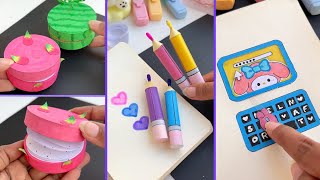 8 Easy Craft Ideas Miniature Craft How To Make Diy School Project Helenas Craft