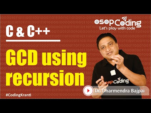 #Lecture95 - Recursion Program for GCD of two numbers | DSA | Interview | C/C++ Tutorial