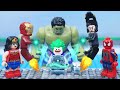 Lego Superhero Avengers HULK vs Spider-Man And Iron Man Lego Stop Motion