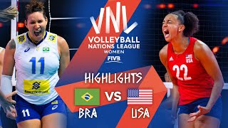 BRA vs. USA - Highlights Week 1 | Women's VNL 2021