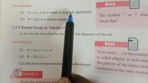 Std 10 - Refresher course module/Unit 1- Set, Representation of set/Types of set/English medium