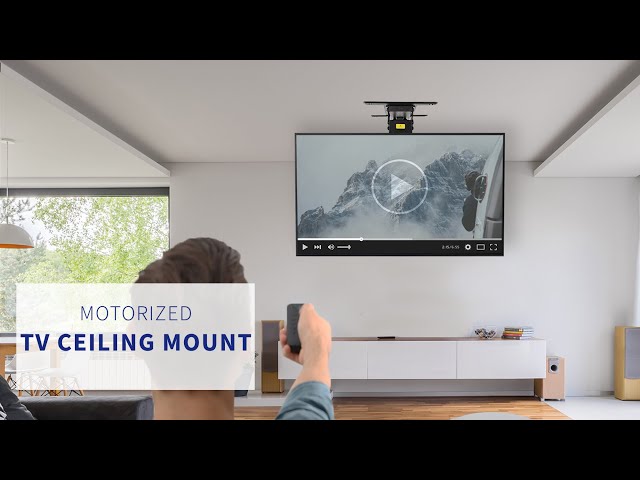 Electric Flip Down Ceiling Mount