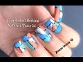 Easy color blocking nail art tutorial full of colors  zeeme beauty 