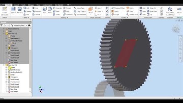 Gear dynamic simulation with inventor