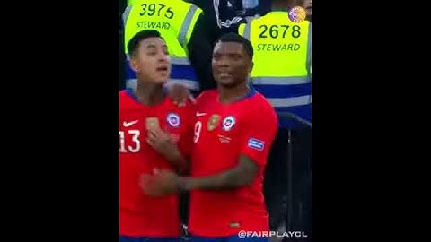 Gary Medel y Pulgar reacción  en partido Chile - Argentina