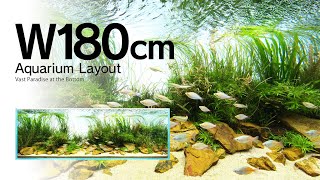 [ADAview] Vast Paradise at the Bottom 水底に広がる - W180cm Aquarium Layout -【EN/JP Sub.】