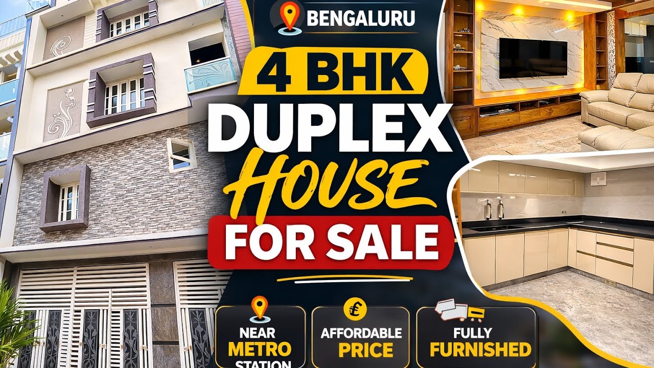 20×30 Duplex house for sale | Fully furnished | BDA | Bengaluru 🏡 