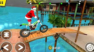 Trial Xtreme 4 - Santa Claus Crazy Jumps/Fails/Falls Walkthrough Level 1-10 (Android Gameplay) screenshot 1
