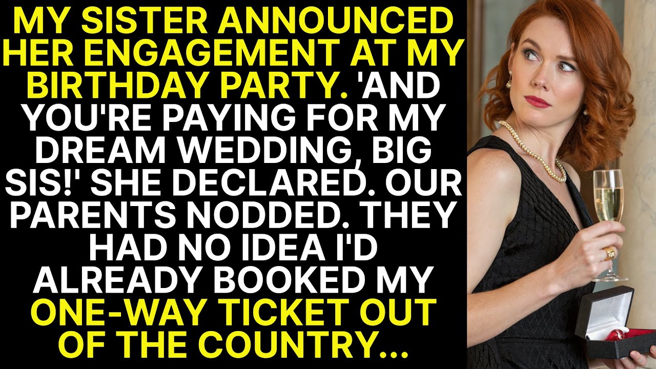 My Sister Announced Her Engagement at My Birthday Party and Demanded I Pay for Her Wedding
