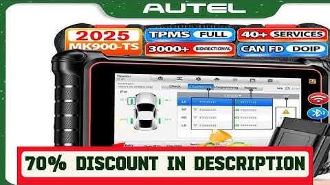 A must-have product! 2025 Autel MaxiCOM MK900-TS Scanner Android 11 Full TPMS 3000+ Bi-directional