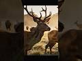 Dawn of Peace 🦌🌅---🔖 Hashtags:#DeerAtSunrise #WildlifeCinematic #NaturePeace #MorningLight