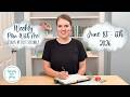 B6 Weekly Duo Plans by Just Scribble - Weekly Plan with Me - Peaches & Cream - Mandy Lynn Plans